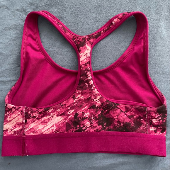 Champion Magenta Patterned Racerback Sports Bra - Picture 4 of 4